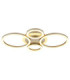 Loretta Semi Flush Ceiling Light Matt Coffee LED 3000/4000/6500K-5