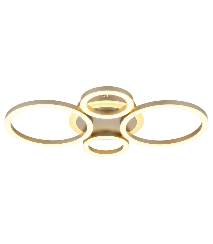 Loretta Semi Flush Ceiling Light Matt Coffee LED 3000/4000/6500K-5