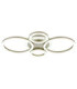 Loretta Semi Flush Ceiling Light Matt Coffee LED 3000/4000/6500K-6