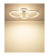 Loretta Semi Flush Ceiling Light Matt Coffee LED 3000/4000/6500K-7