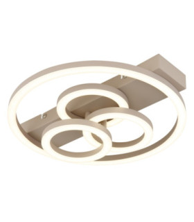 Darryl I Semi Flush Ceiling Light Matt Sand LED 3000/4000/6000K-1