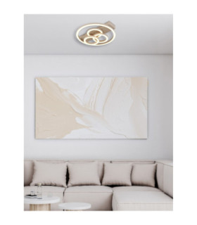 Darryl I Semi Flush Ceiling Light Matt Sand LED 3000/4000/6000K-2