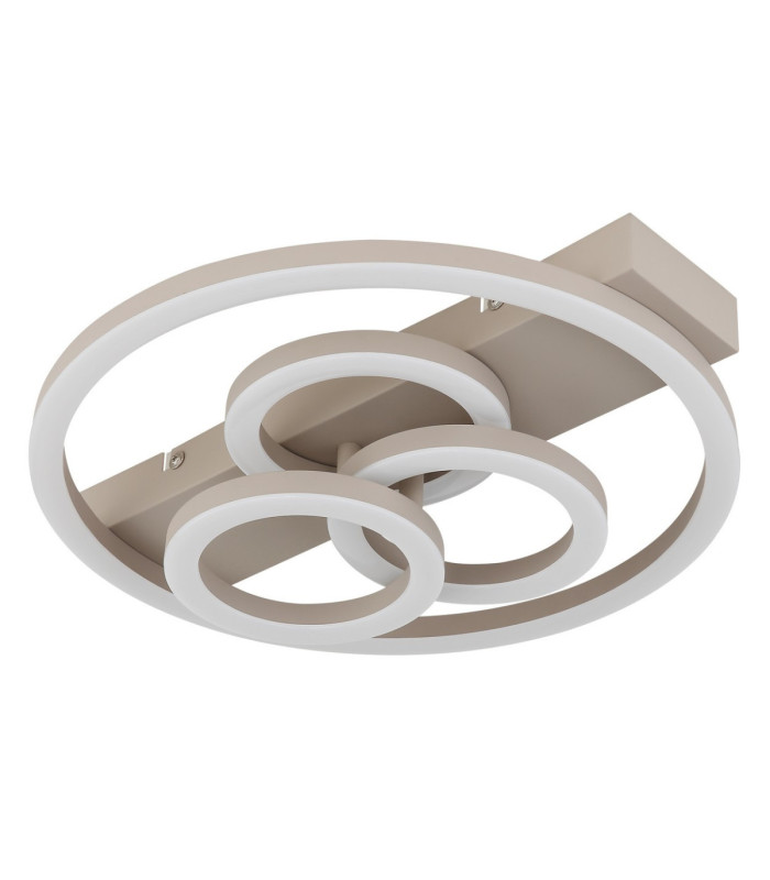 Darryl I Semi Flush Ceiling Light Matt Sand LED 3000/4000/6000K-3