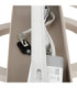 Darryl I Semi Flush Ceiling Light Matt Sand LED 3000/4000/6000K-6