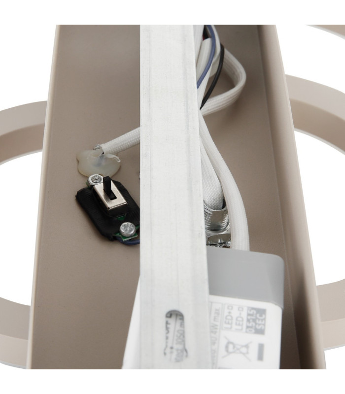 Darryl I Semi Flush Ceiling Light Matt Sand LED 3000/4000/6000K-6