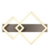 Syrakus Twin Square Semi Flush Ceiling Light Matt Coffee LED 3000K-5