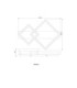 Syrakus Twin Square Semi Flush Ceiling Light Matt Coffee LED 3000K-7