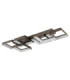 Syrakus 6 Square Semi Flush Ceiling Light Matt Coffee LED 3000K-3