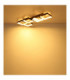 Syrakus 6 Square Semi Flush Ceiling Light Matt Coffee LED 3000K-6