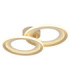 Glitra Twin Ring Semi Flush Ceiling Light Matt Sand LED 3000K-4