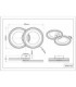 Glitra Twin Ring Semi Flush Ceiling Light Matt Sand LED 3000K-6