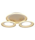 Glitra Tripple Ring Semi Flush Ceiling Light Matt Sand LED 3000K-1