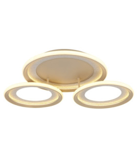 Glitra Tripple Ring Semi Flush Ceiling Light Matt Sand LED 3000K-1