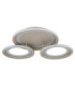 Glitra Tripple Ring Semi Flush Ceiling Light Matt Sand LED 3000K-2