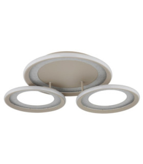 Glitra Tripple Ring Semi Flush Ceiling Light Matt Sand LED 3000K-2