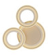 Glitra Tripple Ring Semi Flush Ceiling Light Matt Sand LED 3000K-3