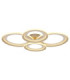 Glitra Quad Ring Semi Flush Ceiling Light Matt Sand LED 3000K-1