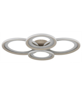Glitra Quad Ring Semi Flush Ceiling Light Matt Sand LED 3000K-2