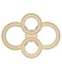 Glitra Quad Ring Semi Flush Ceiling Light Matt Sand LED 3000K-3