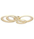 Glitra Quad Ring Semi Flush Ceiling Light Matt Sand LED 3000K-4