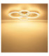 Glitra Quad Ring Semi Flush Ceiling Light Matt Sand LED 3000K-5
