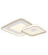 Mosaiko Twin Square Semi Flush Ceiling Light Matt White LED 2700/6000K-1