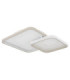 Mosaiko Twin Square Semi Flush Ceiling Light Matt White LED 2700/6000K-3