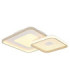 Mosaiko Twin Square Semi Flush Ceiling Light Matt White LED 2700/6000K-6