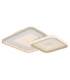 Mosaiko Twin Square Semi Flush Ceiling Light Matt White LED 2700/6000K-10