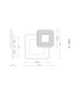Mosaiko Twin Square Semi Flush Ceiling Light Matt White LED 2700/6000K-11