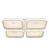 Mosaiko 4 Square Semi Flush Ceiling Light Matt White LED 2700/6000K-4