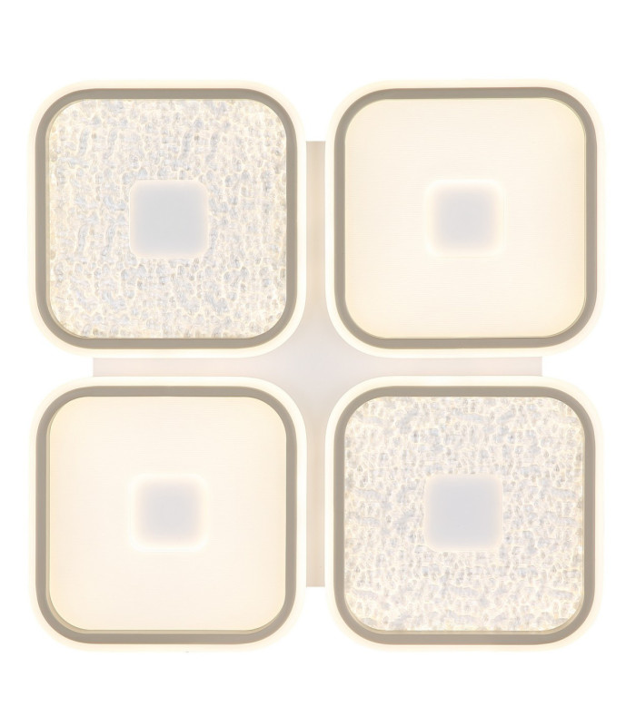 Mosaiko 4 Square Semi Flush Ceiling Light Matt White LED 2700/6000K-5