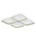 Mosaiko 4 Square Semi Flush Ceiling Light Matt White LED 2700/6000K-7