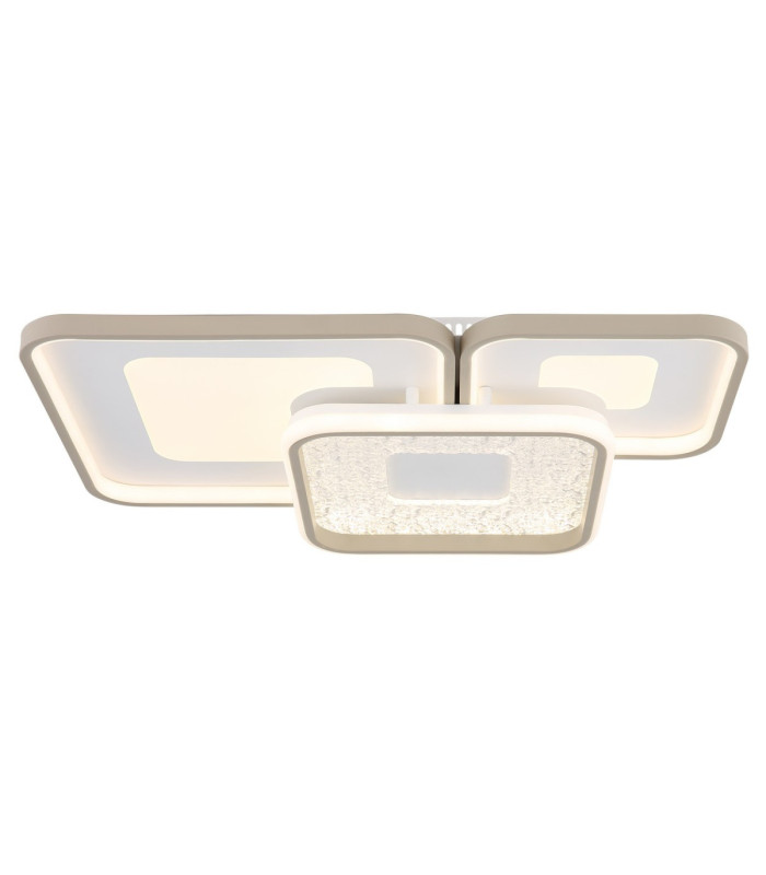 Mosaiko Triple Square Semi Flush Ceiling Light Matt White LED 2700/6000K-4
