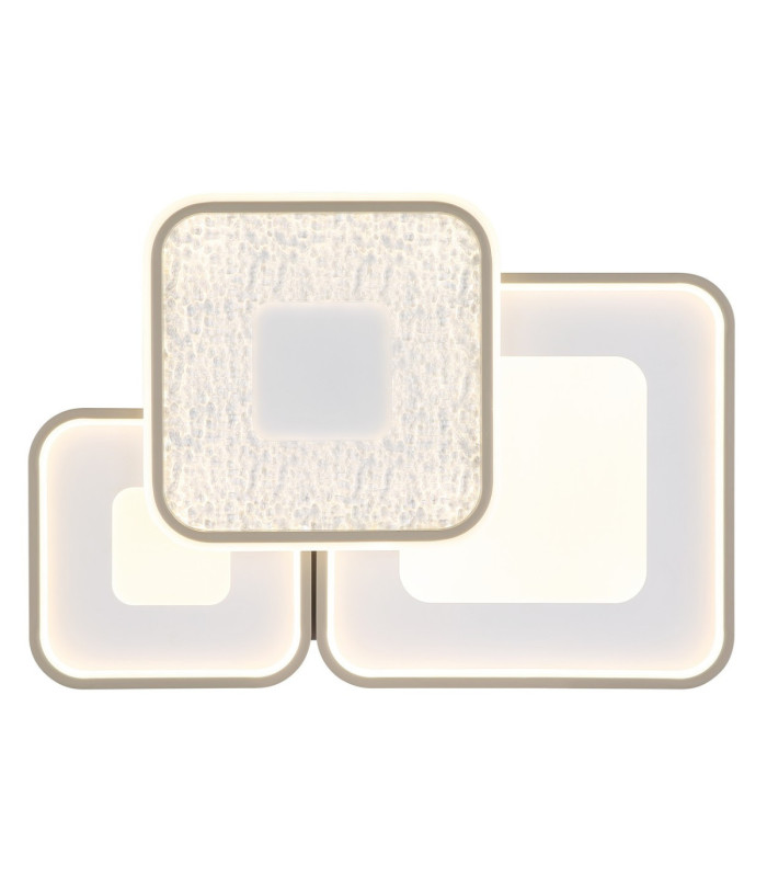 Mosaiko Triple Square Semi Flush Ceiling Light Matt White LED 2700/6000K-5