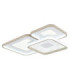 Mosaiko Triple Square Semi Flush Ceiling Light Matt White LED 2700/6000K-8