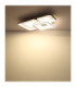 Mosaiko Triple Square Semi Flush Ceiling Light Matt White LED 2700/6000K-9