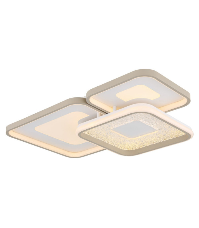 Mosaiko Triple Square Semi Flush Ceiling Light Matt White LED 2700/6000K-11