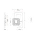 Mosaiko Triple Square Semi Flush Ceiling Light Matt White LED 2700/6000K-12