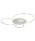Invertina Semi Flush Ceiling Light Brushed Silver LED 2700/6500K-1