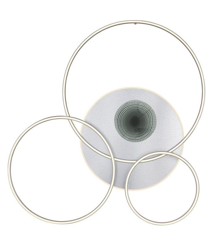 Invertina Semi Flush Ceiling Light Brushed Silver LED 2700/6500K-4