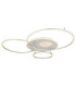 Invertina Semi Flush Ceiling Light Brushed Silver LED 2700/6500K-5