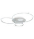 Invertina Semi Flush Ceiling Light Brushed Silver LED 2700/6500K-6