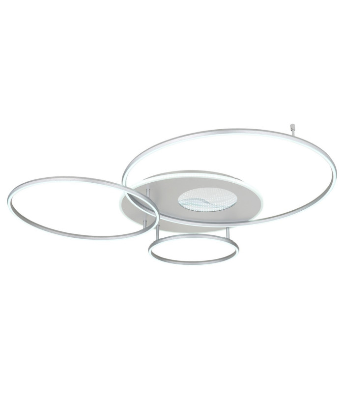 Invertina Semi Flush Ceiling Light Brushed Silver LED 2700/6500K-6