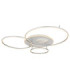 Invertina Semi Flush Ceiling Light Brushed Silver LED 2700/6500K-11