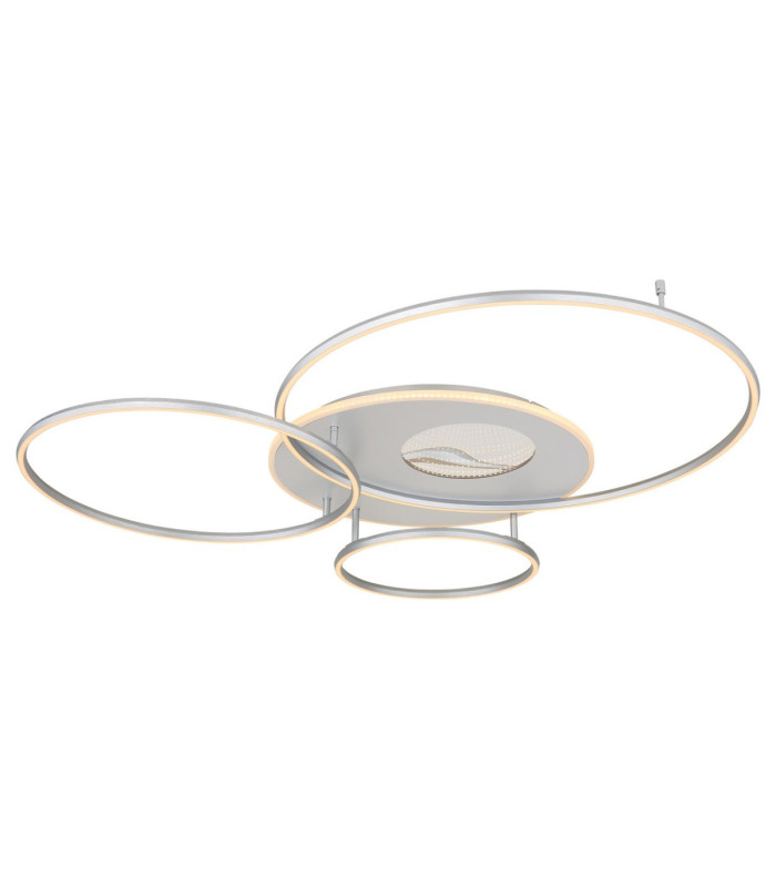 Invertina Semi Flush Ceiling Light Brushed Silver LED 2700/6500K-11