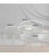 Invertina Semi Flush Ceiling Light Brushed Silver LED 2700/6500K-13