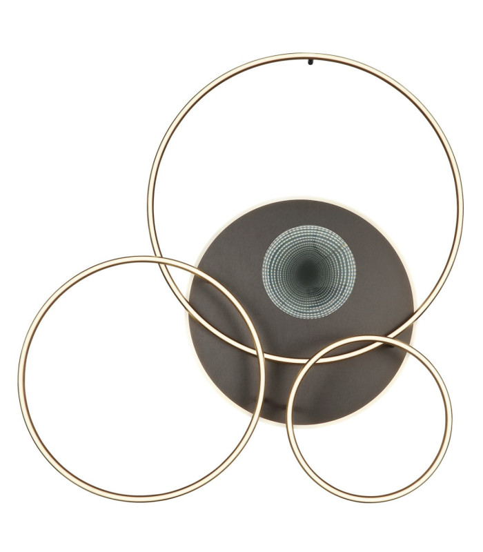 Invertina Semi Flush Ceiling Light Brushed Gold LED 2700/6500K-4