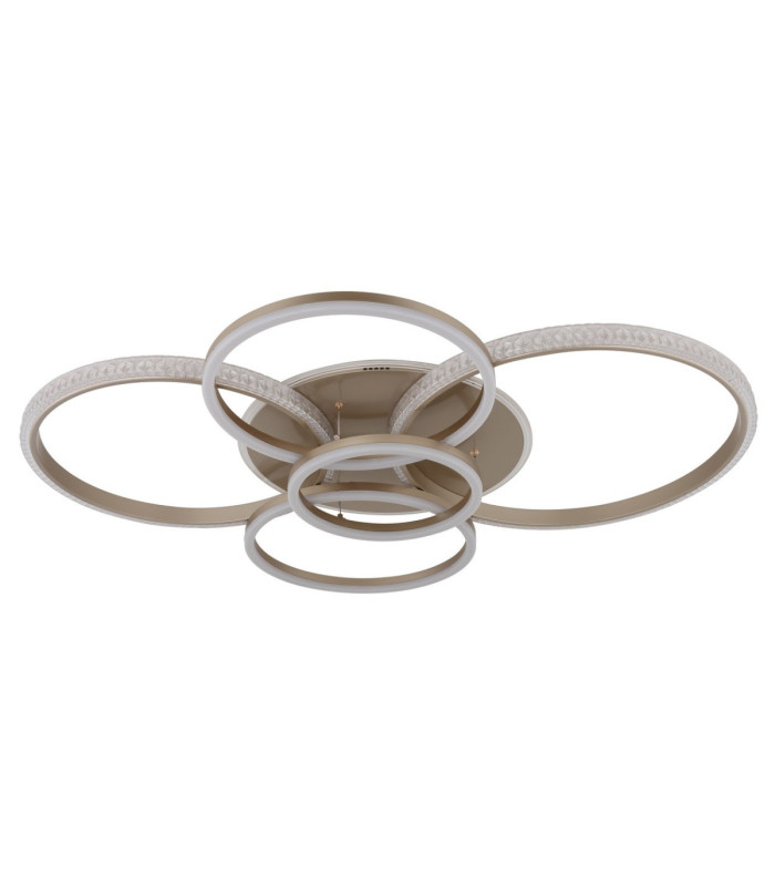 Lorelei Semi Flush Ceiling Light Matt Champagne LED 3000K-3