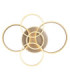 Lorelei Semi Flush Ceiling Light Matt Champagne LED 3000K-4